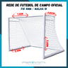Rede De Futebol De Campo Oficial / Fio 4 Milímetros / Malha 10