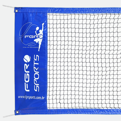 rede para quadra de beach tennis oficial personalizada azul