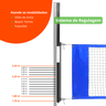 sistema de regulagem altura da rede