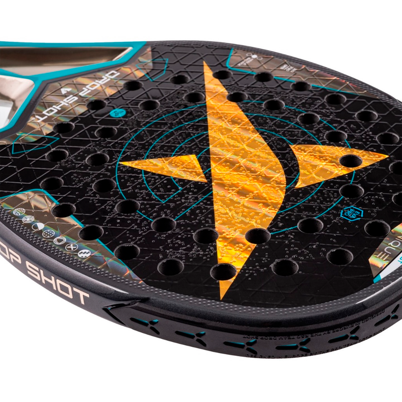 Raquete de Beach Tennis Drop Shot Orion Attack BT 2026 - Carbono