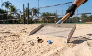 seguranca na arena limpeza de quadra de areia eficiente